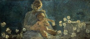 Vor Frue af krysantemum af Gaetano Previati