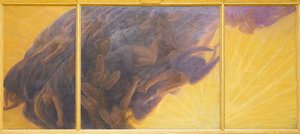 Englenes fald, ca. 1913, Gaetano Previati (olie på lærred)