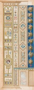 Pilaster Loggia III (dekoration med diverse spil)