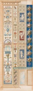 Pilaster Loggia I (pynt, der hviler på en maske)