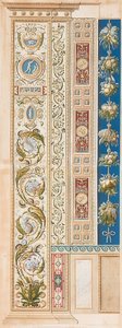 Pilaster Loggia V (dekoration med smukke ranker)