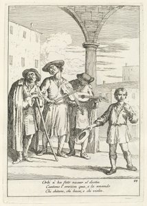 Make the Dogs Dance (Street Entertainer) af Gaetano Zompini