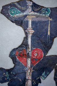 Romersk vægmaleri af Gallo-Roman