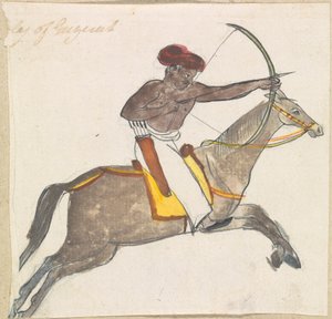Bueskytte til hest af Gangaram Chintaman Tambat