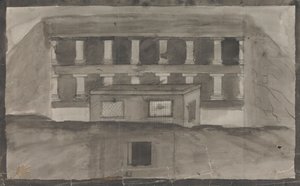 Templets indgang, Ellora af Gangaram Chintaman Tambat