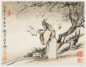Fingermaleri, fra et album med ti blade af Gao Qipei