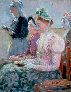 Søndag morgen, c1900 af Julius Garibaldi Melchers