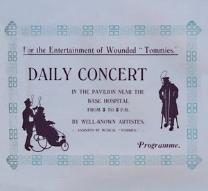 Annonce for en koncert, 1917