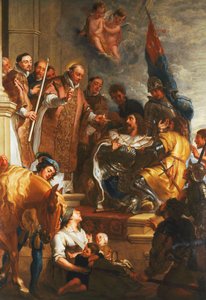 Sankt Bernard omvender en hertug af Aquitaine,