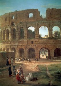 Colosseum af Gaspar van Wittel (1652 eller 1653-1736), detaljer af Gaspar van Wittel