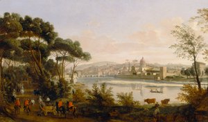 Udsigt over Firenze af Gaspar van Wittel