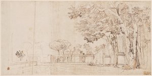 Villa Medicis haver af Gaspar van Wittel