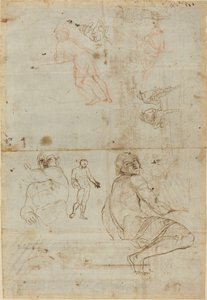 Figurer fra Farnese Palace og fra Life af Gaspar van Wittel after Annibale Carracci