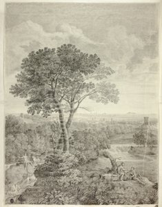 Fresko i Palazzo Colonna, Rom af Gaspard Dughet