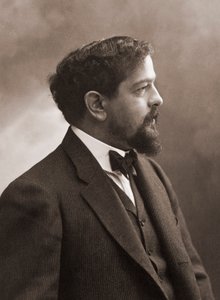 Fransk komponist (1862-1918) Claude Debussy - Portræt af den franske komponist Claude Debussy (1862-1918) 1908 - foto Nadar.