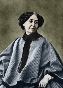 George Sand (Aurore Dupin, Baronne Dudevant) (1804-1876), fransk forfatter, fotograferet af Nadar omkring 1865.