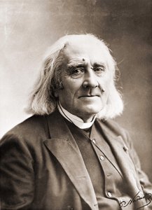 Portræt af Franz Liszt af Nadar. 1800-tals fotografi.