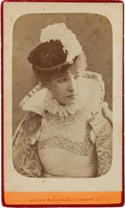 Portræt af Sarah Bernhardt 1844-1923, ca 1865.