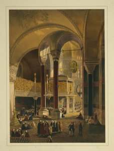 Det kejserlige galleri i Ayasofya-moskéen, tidligere Hagia Sophia-kirken af Gaspard Fossati