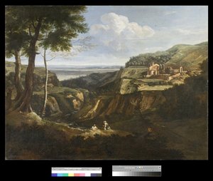 Udsigt over Camaldoli-klosteret nær Frascati, 1670-75