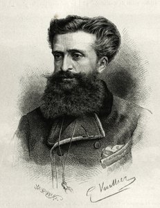 Portræt af Dr. Gustave Lebon (1841-1931). Indgravering af G.Vuillier, til illustration af historien La Syria d