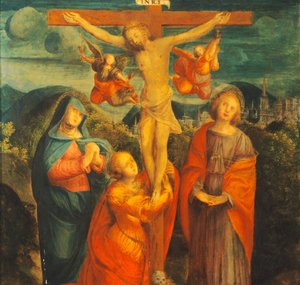 Korsfæstelse af Gaudenzio Ferrari (1470-1546) af Gaudenzio Ferrari