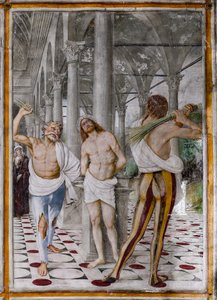 Detalje af "The flagellation of Christ", fra "The life and the passion of Christ" af Gaudenzio Ferrari
