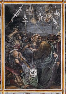 Kiss of Juda, detalje af "The life and the Passion of Christ" af Gaudenzio Ferrari