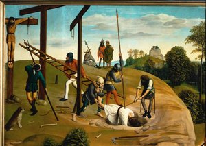 Golgatha (maleri på egetræ) af Geertgen tot Sint Jans