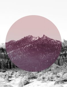 Abstrakt bjergcirkel af Gemma Bardot