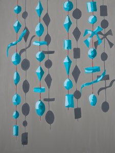 Noter om et ægteskab (akryl på lærred) af Genevieve French