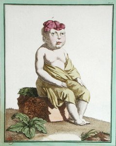 Barn med et halvt hoved, fra "Les Ecarts de la Nature", Paris