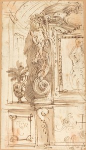 En kunstfærdigt skulptureret ramme af Genoese 17th Century