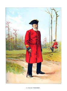 Chelsea pensionist, c1890. af Geoffrey Douglas Giles