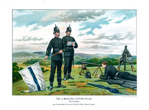 The 1st Middlesex Victoria Rifles, c1890.