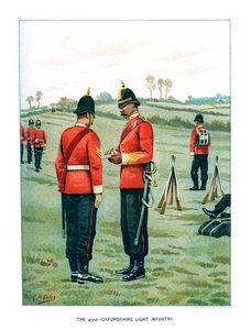 Det 43. Oxfordshire Light Infantry, c1890.