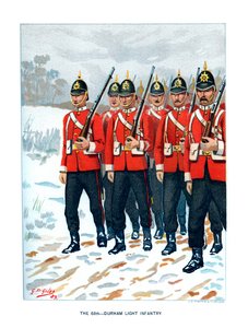 Det 69. Durham Light Infantry, c1890.