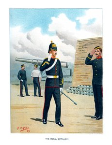Det Kongelige Artilleri, c1890.