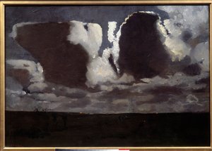 Måneskin. Maleri af George Hendrick (Hendrik) Breitner (1857-1923) ec.hol