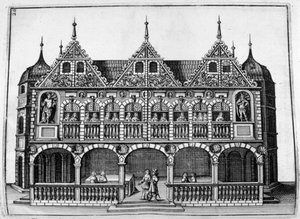 Slotsdesign, 1664 af Georg Andreas Bockler