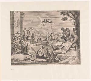Bacchanal Bacchanalia (titel på objekt) af Georg Andreas Wolfgang