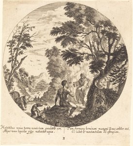 Gud skaber mennesket af Georg Andreas Wolfgang the Elder