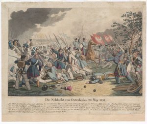Slaget ved Ostroleka den 26. maj 1831 af Georg Benedikt Wunder