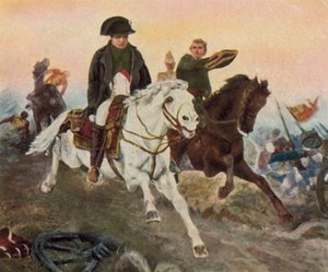 Napoleon flygter ved Waterloo af Georg Bleibtreu