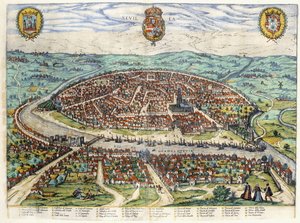 Plan og udsigt over Sevilla, 1579-1590