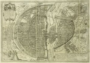 Byplan for Paris, 1572