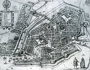 Kort over Hamborg, fra 