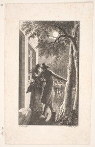 Illustration med bortførelse ved nat af Georg Christian Schule