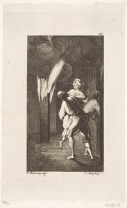 Titelvignet til Smollett "Peregrine Pickles Tildragelser" af Georg Christian Schule