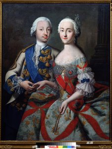 Portræt af storhertug Piotr Feodorovich (senere at blive Peter III af Rusland